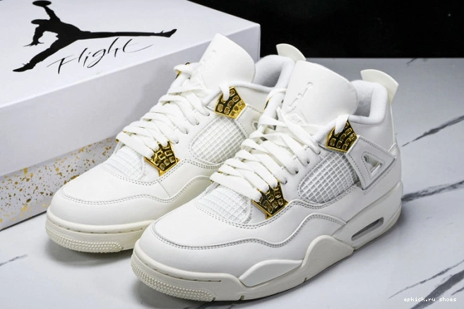 Cheap Gold AQ9129-170 Retro Metallic Jordan 4 0822